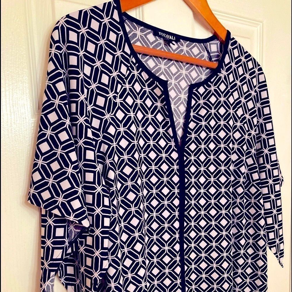 Roz & Ali Blouse with Kimono Style Sleeves
